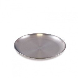 Assiette plate inox Ø 20cm