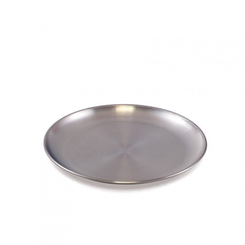 Assiette plate inox Ø 20cm