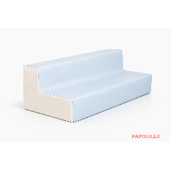 Banquette 3 places en mousse - hauteur 15 cm - Papouille