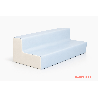 Banquette 3 places en mousse - hauteur 15 cm - Papouille