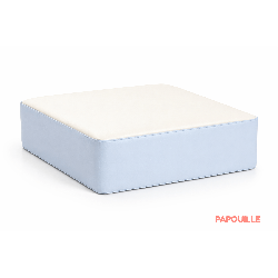Pouf carré en mousse - hauteur 15 cm - Papouille