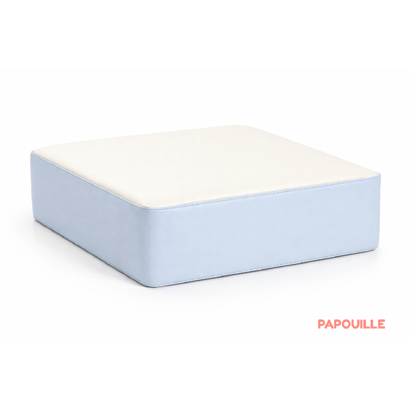 Pouf carré en mousse - hauteur 15 cm - Papouille