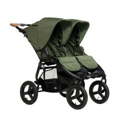 Poussette double - olive