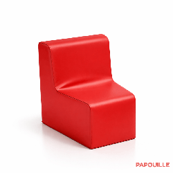 Chauffeuse d'angle 32 cm rouge - Papouille