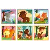 Kubkid - animaux de la forêt - 9 cubes - Papouille