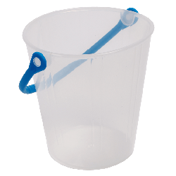 Seau transparent