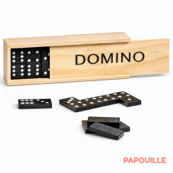 Jeu de dominos boîte en bois - Papouille