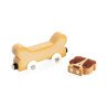 Véhicule animaux en bois magnétique  - Papouille