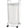 Panier à linge rond sur roulettes – 50 L