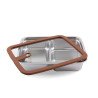 Boite de conservation 3 compartiments - 160 cl - Inox micro-ondable