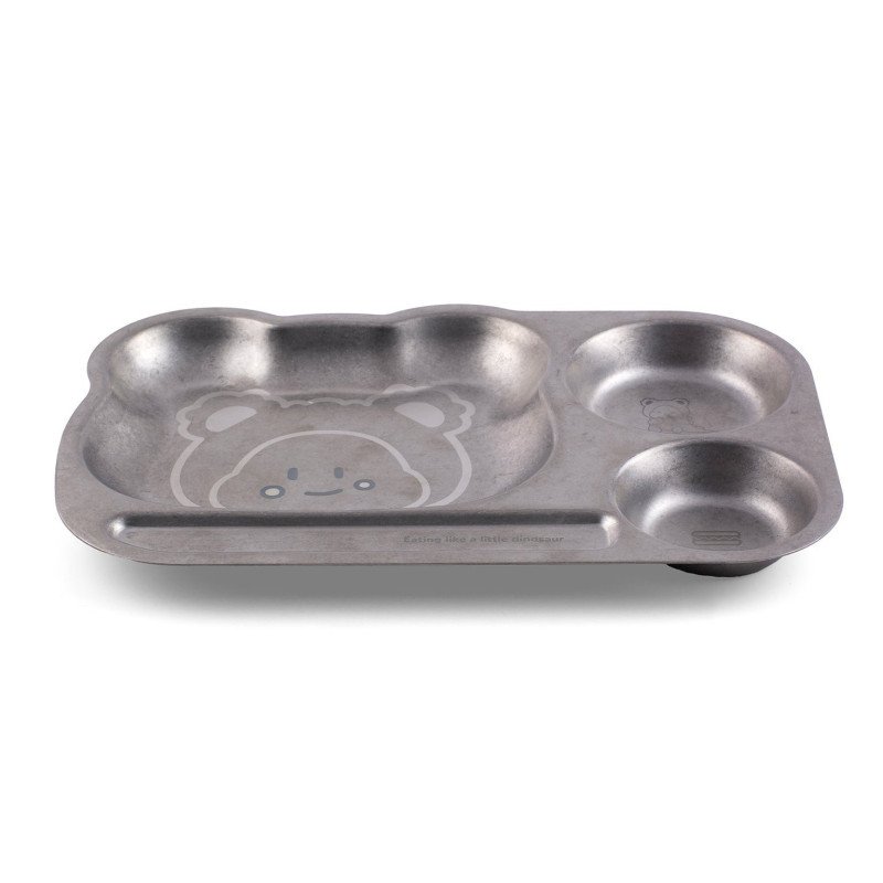 Plateau animal à compartiments - Inox micro-ondable