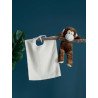 Bavoir uni ineffilochable lacet 33 x 40 cm perles
