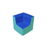 Chauffeuse d'angle droit bicolor hauteur 25cm - Papouille