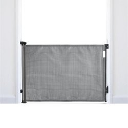 Barrière rétractable jusqu'à 140 cm - Gris