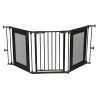 Barrière 3 panneaux 74.5cm à 1.95m - Noir