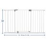 Kit barrière et rallonges de 9 cm et 18 cm - Blanc
