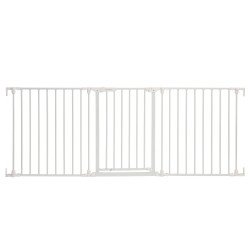 Barrière rétractable 74,5 cm jusqu’à 1,95 m - Blanc