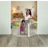 Barrière rétractable 74,5 cm jusqu’à 1,95 m - Blanc