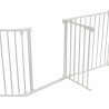 Barrière rétractable 74,5 cm jusqu’à 1,95 m - Blanc