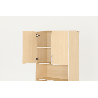 Armoire de rangement 2 portes - Moka