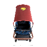 Poussette wagon 4 places - Superman - 6 mois +