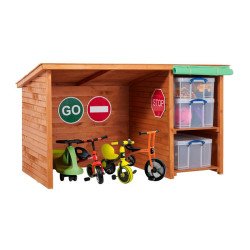 Abri à vélos avec rangements