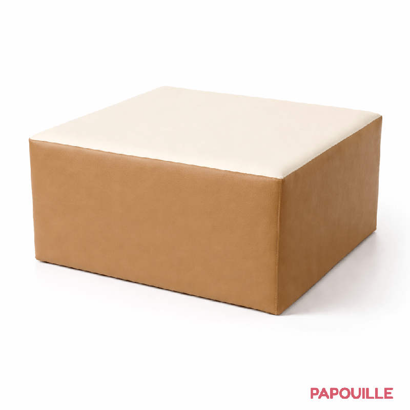Pouf table carré en mousse imperméable assise 30 cm