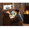 Chariot lumineux avec miroir - 6 rangements