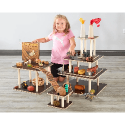 Parcours de voitures et figurines