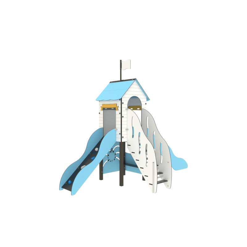 Structure de jeux Mer Tonnerre - Fixations courtes