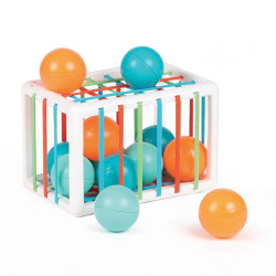 Cube de manipulation cage à balles - Papouille