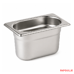 Bac Gastro en inox 1/6 Plein - 150 mm