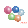 Ballon decore 22cm uni - Papouille