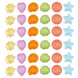 Coquillages sensoriels transparents - 36 pièces