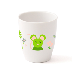 Gobelet mélamine motif 16cl souris verte - Papouille