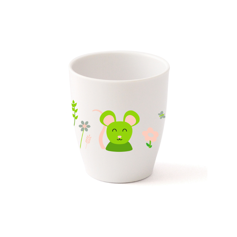 Gobelet mélamine motif 16cl souris verte - Papouille