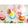 Cupcakes d'imitation en bois