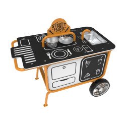 Station de streetfood - intérieur et extérieur