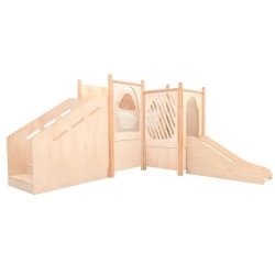 Structure de motricité toboggan - éléments sensoriels