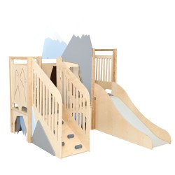 Structure de motricité toboggan - Coin alpiniste