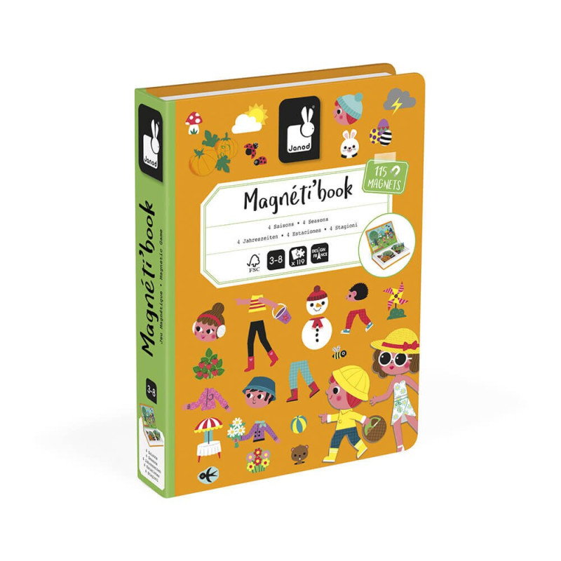 Livre magnétique les 4 saisons - Papouille