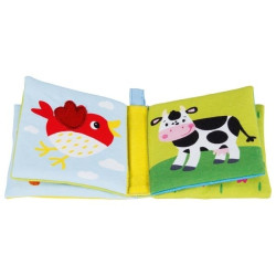 Livre d'images en tissu sonore pour crèche - Papouille