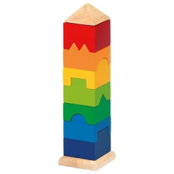 Tour en bois à empiler - crèche - Papouille