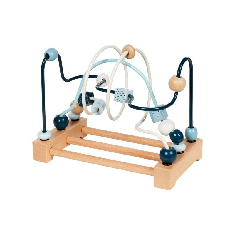 Circuit à billes spirale bois - Papouille