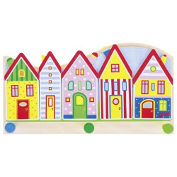 Porte manteau enfant, le village - Papouille