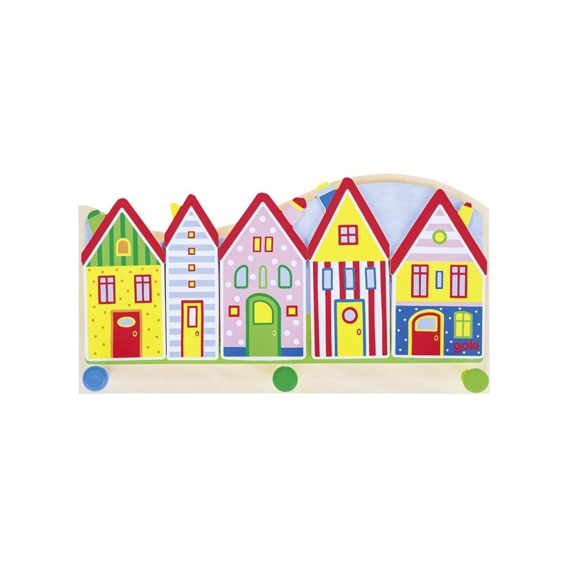 Porte manteau enfant, le village - Papouille