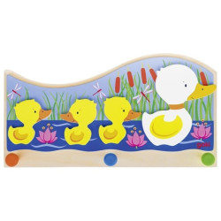 Portemanteau, famille de canards 3 patères - Papouille