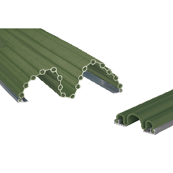 Kit anti pince-doigts 17 soufflets + 3 soufflets - 1400 mm - Vert