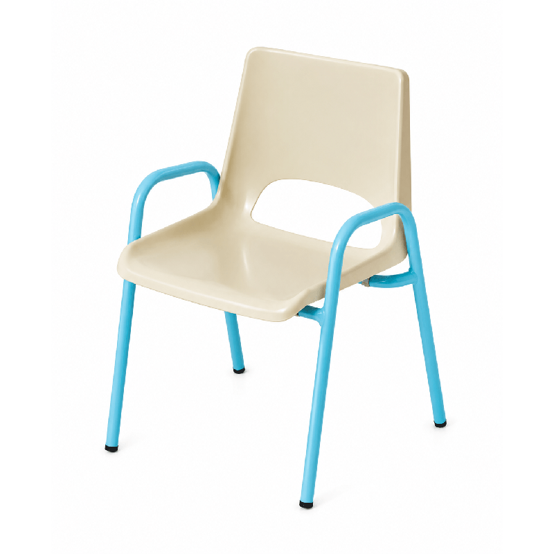 Chaise de maternelle avec accoudoirs H18 cm - T00