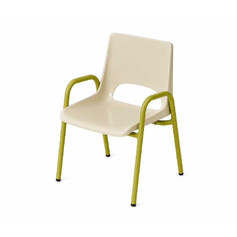 Chaise de maternelle avec accoudoirs H18 cm - T00